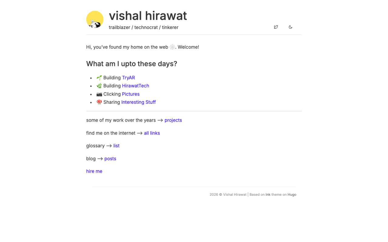 hirawat.in website